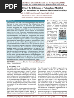 Experimental Study For Efficiency of Natural and Modified Seagrass As Low Cost Adsorbent For Removal Malachite Green Dye