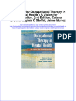 Test Bank For Occupational Therapy in Mental Health: A Vision For Participation, 2nd Edition, Catana Brown, Virginia C Stoffel, Jaime Munoz