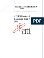 Full Download ATI RN Proctored Leadership Form A 2016 File PDF Free All Chapter