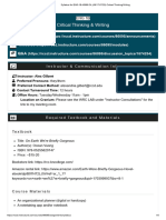 Syllabus For ENG-1B-45999 OL (06 - 17-07 - 25) Critical Thinking - Writing