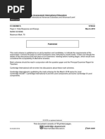 Cambridge Assessment International Education: Economics 9708/42 March 2018