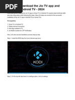 Step by Step Guide To Download Jio TV App and Install in Android TV - 2024