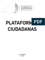 Plataformas Ciudadanas en Bolivia