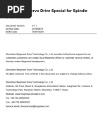 SPS Series Servo Drive Special For Spindle User Manual