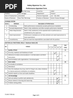 Performance Appraisal Form (Daw Htet Htet Aung) - Signed