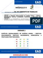 Unidade 2 - Módulo Ii - Assédio Moral No Ambiente de Trabalho - Espécies (Modalidades) de Assédio Moral - Material de Estudo