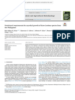 Nutritional Requirements For Mycelial Growth of Three Lentinus Species From The Philippines