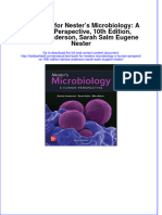 Test Bank For Nester's Microbiology: A Human Perspective, 10th Edition, Denise Anderson, Sarah Salm Eugene Nester