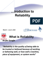 Reliability