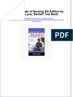 Full Download Fundamentals of Nursing 9th Edition by Taylor, Lynn, Bartlett Test Bank File PDF Free All Chapter