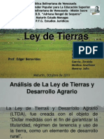 Presentacion Ley de Tierras - 6to Semestre