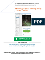 (FREE PDF Sample) (Ebook PDF) The Power of Critical Thinking 5th by Lewis Vaughn Ebooks