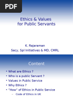 Ethics For Public Servants