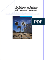 Full Download Test Bank For Calculus For Business, Economics, Social &amp Life Sciences, 11th Edition: Laurence D. Hoffmann File PDF Free All Chapter