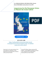 Get After Brexit: Consequences For The European Union 1st Edition Nazaré Da Costa Cabral Free All Chapters