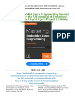 Mastering Embedded Linux Programming Second Edition Unleash The Full Potential of Embedded Linux With Linux 4 9 and Yocto Project 2 2 Morty Updates Chris Simmonds 2024 Scribd Download