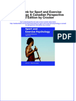 Full Download Test Bank For Sport and Exercise Psychology A Canadian Perspective 3rd Edition by Crocker File PDF All Chapter On 2024