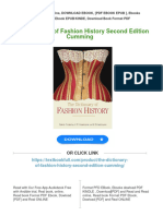 PDF The Dictionary of Fashion History Second Edition Cumming Download