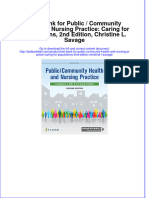 Test Bank For Public / Community Health and Nursing Practice: Caring For Populations, 2nd Edition, Christine L. Savage