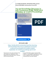 (FREE PDF Sample) Machine Learning and Knowledge Discovery in Databases European Conference ECML PKDD 2018 Dublin Ireland September 10 14 2018 Proceedings Part III Ulf Brefeld Ebooks