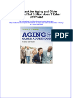 Full Download Test Bank For Aging and Older Adulthood 3rd Edition Joan T Erber Download File PDF All Chapter On 2024