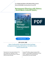 Get Urban Heritage Management Planning With History 1st Edition Anna Maria Colavitti (Auth.) Free All Chapters