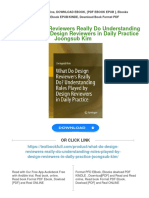 (FREE PDF Sample) What Do Design Reviewers Really Do Understanding Roles Played by Design Reviewers in Daily Practice Joongsub Kim Ebooks