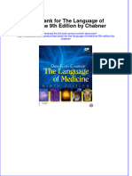 Full Download Test Bank For The Language of Medicine 9th Edition by Chabner File PDF Free All Chapter