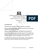 5272 Inst. Sch. Agriculture Practical Instructions UNEB Sample Paper New Curriculum 2024 Plus Scoring Guide