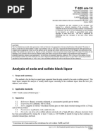 Tappi T625 Analysis of Soda and Sulfate Black Liquor