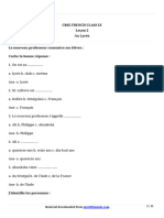 Answers of French Chapter 2