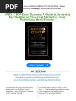 Instant Download APICS CSCP Exam Success: A Guide To Achieving Certification On Your First Attempt (J. Ross Publishing) David Forman PDF All Chapter