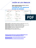 Clasificación de Los Ángulos