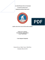 Analisis Critico de Las Teorias Del Desarrollo Economico