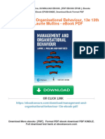 Management and Organisational Behaviour, 13e 13th Edition Laurie Mullins - Ebook PDF Download PDF