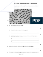 2.2 The Cell Cycle Including Mitosis 1 Questions