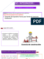 Curso: Integrador I: Desarrollo Del Expediente Técnico para Trámite de Licencia de Construcción