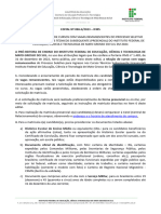 Edital 086 2023 Subsequente 2024 Semestre 1 e 2 Edital 086 6 2023 Relacao de Cursos Com Vagas Remanescentes