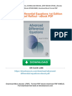 Advanced Differential Equations 1st Edition Youssef Raffoul - Ebook PDF Download PDF