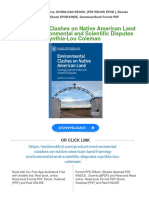 (PDF Download) Environmental Clashes On Native American Land Framing Environmental and Scientific Disputes Cynthia-Lou Coleman Fulll Chapter