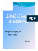 Lecture de Paysage en Geographie