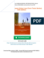 Get (Ebook PDF) European Union Law (Core Texts Series) 10th Edition Free All Chapters