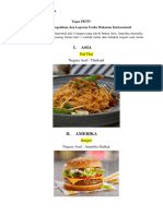 Tugas PKWU Menu Internasional