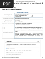 Examen - (AAB01) Cuestionario 4 - Desarrolle El Cuestionario 4 en Línea