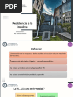 Resistencia A La Insulina: Carla Cornejo C. Mg. Nutrición Humana