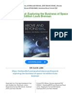 Get Above and Beyond: Exploring The Business of Space 1st Edition Louis Brennan Free All Chapters