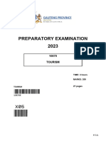 GR 12 Tourism (English) PQuestion Paper