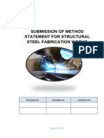 Steel Fabrication Method Statement EDITE