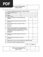 Checklist of Internal Audit To Answer HAS 17.11.17