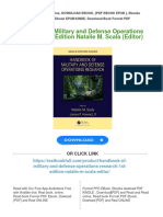 Handbook of Military and Defense Operations Research 1st Edition Natalie M. Scala (Editor) 2024 Scribd Download